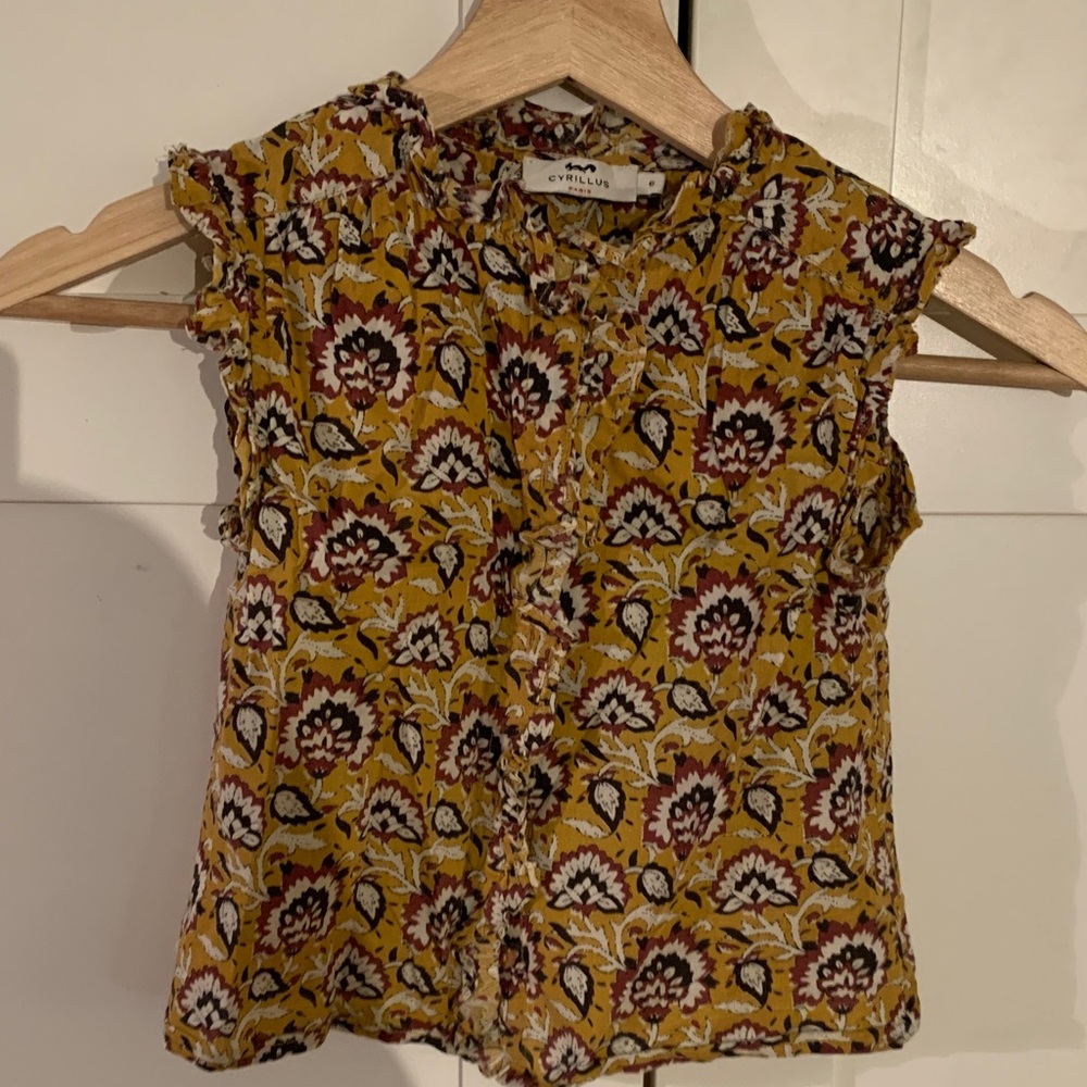 Cyrillus Yellow Floral Blouse